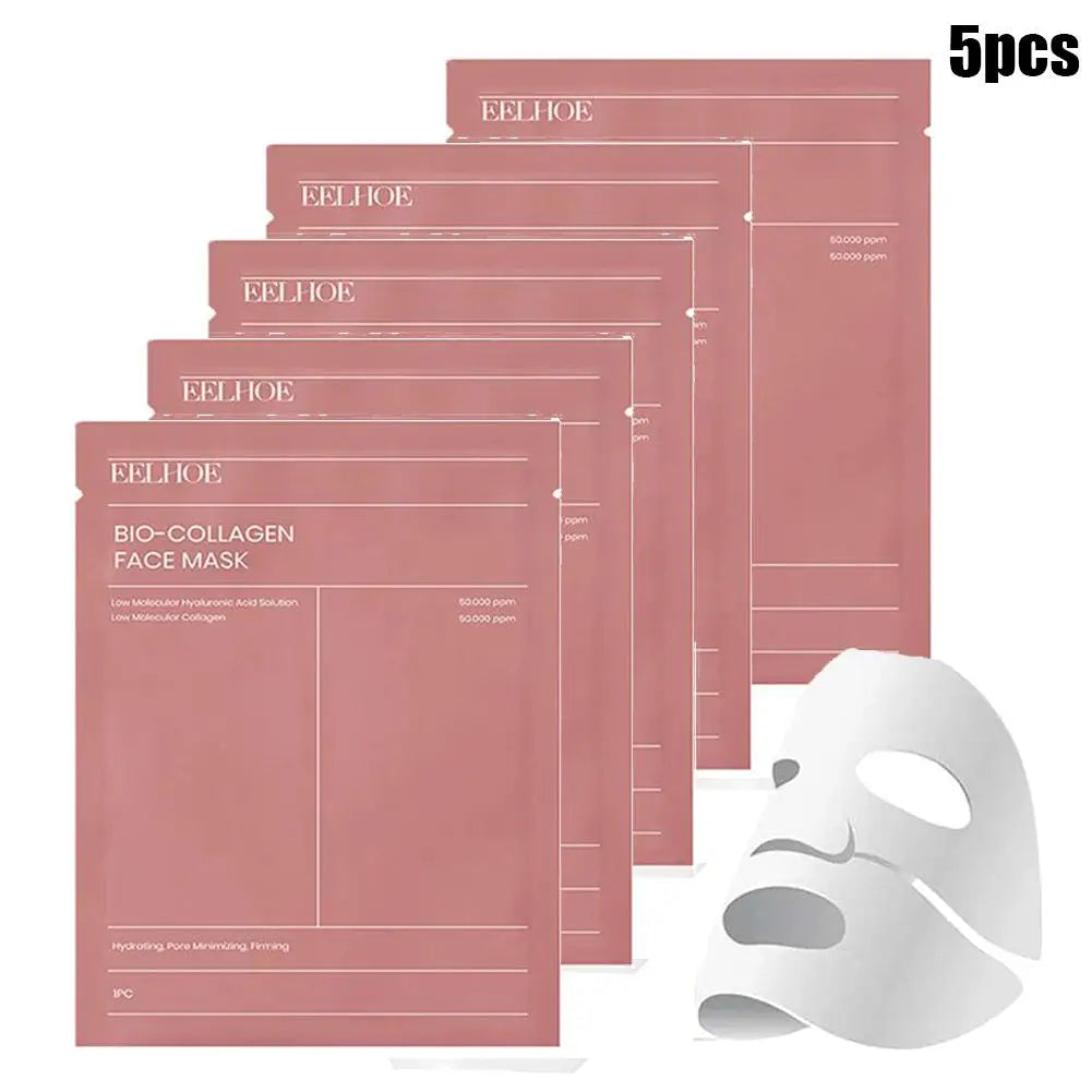 1/5/10PCs Bio Collagen Moisturizing Refreshing Face Mask