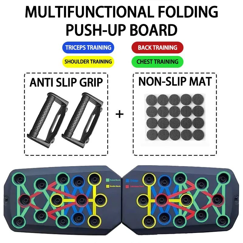 Push-up Board Portable & Foldable Fitness Equipment For Home Workout