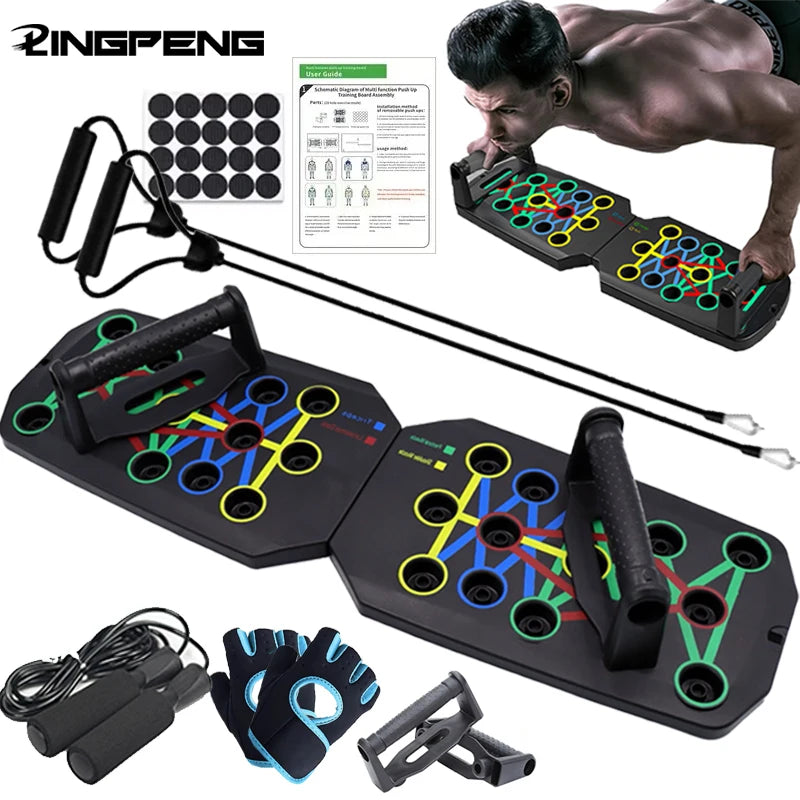 Push-up Board Portable & Foldable Fitness Equipment For Home Workout